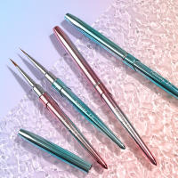 Cepillo De Uñas De Kolinsky Metálico Para Pintura Y Gel UV Herramienta De Manicura Cristalina 1 Pieza - details 5