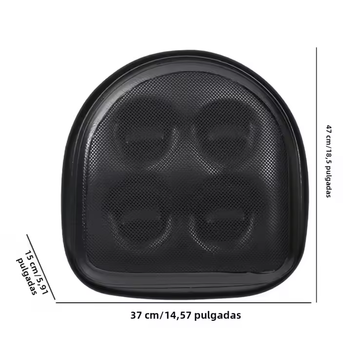 Cojín SPA De Baño Inflable/Doble Uso Agua/Aire Silla Inflable Antiestrés Para Hemorroides Estilo Moderno Tamaño 18.5x14.57x5.91 Pulgadas - 1
