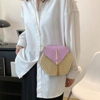 Bolso De Hombro Para Mujer Verano Moda Hecho a Mano De Paja Cruzbody Pequeño Mensajero Viaje Playa Tassel Bolso Monedero - details 8