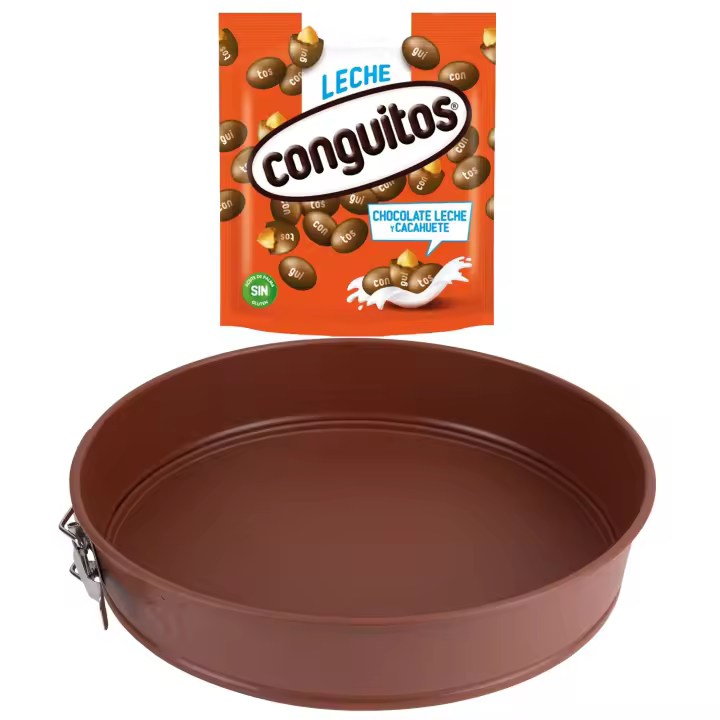 Pack repostería:CONGUITOS LECHE DOYPACK 220G+Molde tarta 26x6.5cm acero agros - 1