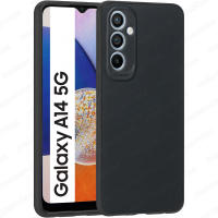 Funda + Protector Cristal Vidrio Templado (Opcional) Para SAMSUNG GALAXY A14 5G Proteccion 3D Cámara, Cubre Cámara, Carcasa, TPU Silicona Suave Mate, Color Negro Azul Rojo Rosa Morado, Ajuste Perfecto, Acceso Conectores Carga Auricular, Meloenvias mle26 - details 0