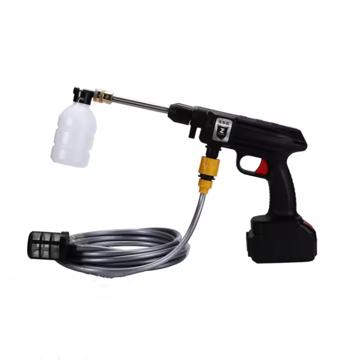 Hidrolimpiadora inalámbrica de 1500 W, generador de espuma, 30000 mAh, recargable, para coche, hogar y jardín - 1