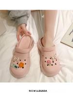 Zapatillas De Tres Maneras Para Mujer EVA Con Plataforma Cómodas Y Transpirables Zapatos De Playa Para Jardín Casa - details 6