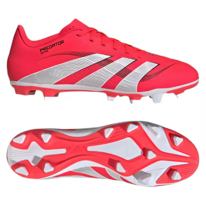 Botas de Futbol Adidas Predator Club para unisex en color rojo - 1