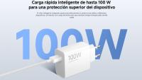 Xiaomi 100W HyperCharge Combo Cargador Adaptador 100 W QC3.0 USB-A + Cable USB-C | Carga Rápida | Compatible con Redmi Xiaomi 14T 15T 15 Pro Ultra iPhone 17 16 15 14 13 12 Pro + 5G, Samsung Galaxy S22 Ultra, Galaxy Tab, iPad Pro, Nintendo Switch 2 SW2 - details 4