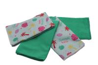 Pack de 4 Paños de Cocina de Microfibra de Alta Absorción - 2 Estampados y 2 Lisos, Multiusos para Hogar y Cocina Dolz - details 5