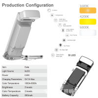 Nueva luz de lectura con clip para libro, luz nocturna con carga USB, lámpara de mesa con clip portátil, protección para los ojos, mini luz LED para libro con tarjeta - details 2