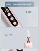 Lámpara De Terapia De Polvo Portátil Multifuncional Para Arte De Uñas Con Batería Recargable Y Polishing Pen Herramienta De Manicura Eléctrica - details 11