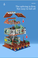 Bloques De Construcción Creativos De Pesca Casa De Pescadores Wharf Modelo Edificio Callejón Venta De Tienda Antigua Mini Bricks Juguete Para Niños - details 9
