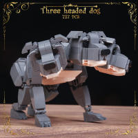 737PCS Bloques De Construcción Creativos Cerberus El Perro Trifacial Juguetes De Bloques Para Niños Regalo Para Niños Edad 6-12 Años Material Plástico - details 1