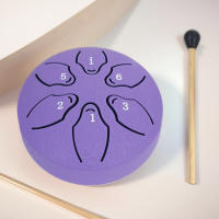 Mini Tambor De Lengüeta De Acero Portátil De 3 Pulgadas Con 6 Notas Para Yoga Meditación Gimnasio Hogar Instrumento De Percusión Para Adultos - details 3