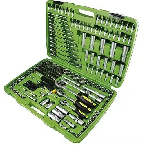 JBM 50895 - Pack de 216 Piezas con Vasos hexagonales en Estuche (cincado) Color Verde - 1