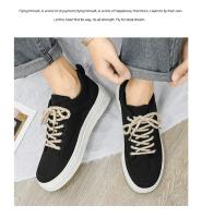 Zapatos De Patinaje Para Hombre Bajo Corte De Lona Zapatillas De Lona Planas Zapatillas De Skate Moda Plataforma Zapatillas De Encaje Para Hombre - details 16