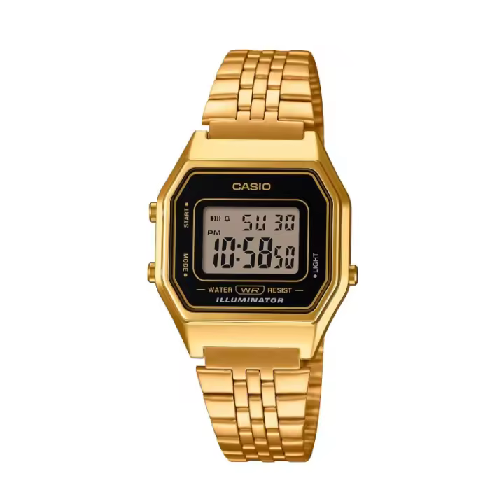 Casio LA680WEGA-1ER Reloj Digital Mujer Dorado Cronómetro Luz LED - Estuche Incluido - 1