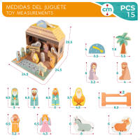 WOOMAX Belén de madera 14 piezas - details 5