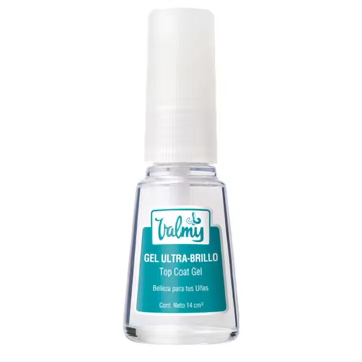 Valmy Gel Top Coat Ultra-Brillo – Tratamiento de Efecto Cristal para Uñas (14 ml) - 1