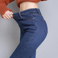 Nuevas Jeans Térmicas Para Mujer Invierno Con Forro De Plush Cálidos Y Elásticos Skinny Denim Gruesos Para Estudiantes Trousers De Madre Con Fur - details 13