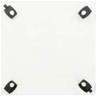 vidaXL Soportes ruedas plantas 4 uds cuadrado vidrio templado 35x35 cm - details 3