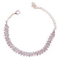 Pulsera De Tiras De Cristal Para Mujer Lujo Brillante Pulsera De Pies Joyería De Fiesta Boda Accesorios De Pierna Estilo Geométrico Tendencia - details 5