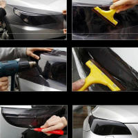 Pegatina De Vinilo Negro Brillante Para Faros Y Focos De Coche Tamaño 30x150cm Accesorios De Estilo Para Luz Trasera Y Delantera - details 11