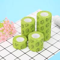 5Pcs Vendas Autoadhesivas Para Perros Cubierta De Manguito Protector De Primeros Auxilios Para Veterinarios Envoltura Elástica Verde Suministros Para Mascotas - details 4