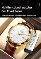 Reloj De Pulsera De Cuero Marrón LIGE Para Hombre Estilo Militar Deportivo Cuarzo Resistente Al Agua Cronógrafo Casual Reloj Masculino - details 6