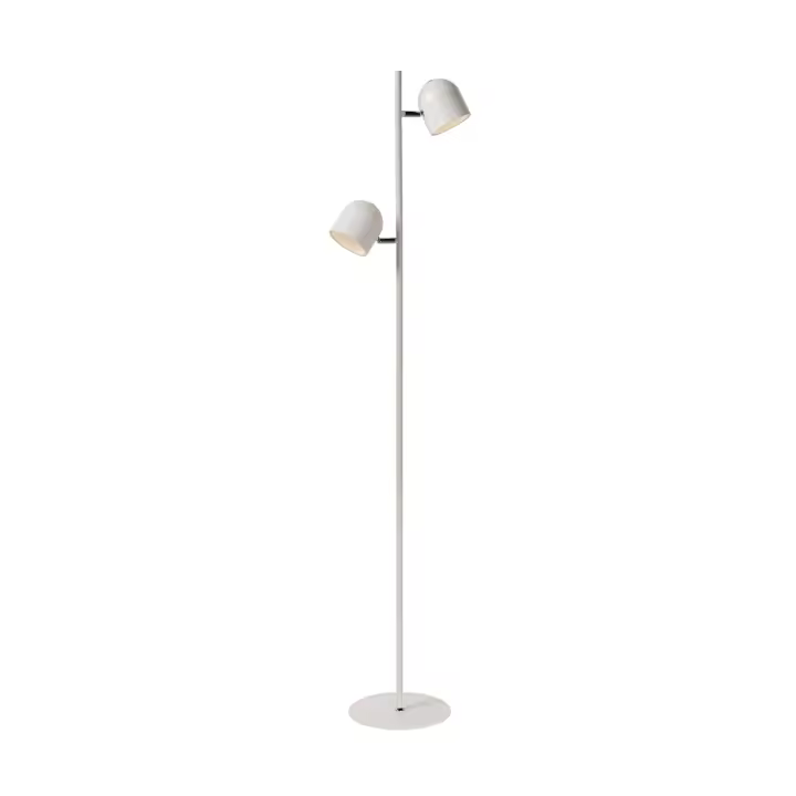 Lucide SKANSKA - Lámpara de suelo - LED Regul. - 2x5W 3000K - Blanco - 1