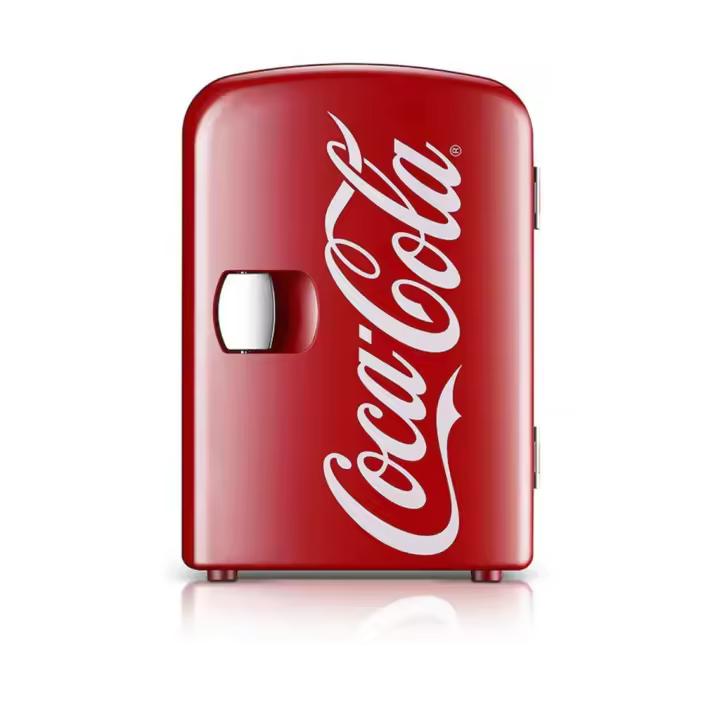 COCA COLA Mini Nevera Coca Cola 220v - 12v Capacidad 6 LATAS Color Rojo  18.8 x 26.4 x 29.5 cm - Enfría y Calienta - SpazioLuzio - 1
