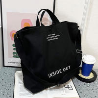 Bolso De Hombro Para Mujer De Lona De Alta Calidad 2023 Bolsa De Compras Estudiantes Bolso De Libros De Algodón Gran Tote Para Niñas Monedero - details 23