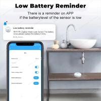 Detector De Fugas De Agua Smart Life Tuya Zigbee Sensor De Sobredemanda Para Cocina/Cuarto Sensor De Detención De Fugas Con Batería Incluida - details 5