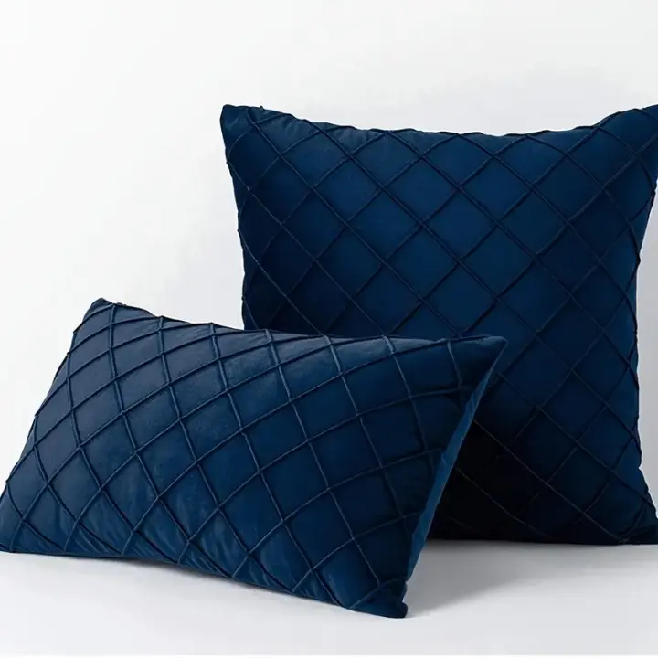 REINOMANSIDI SL - Pack de 2 -Relleno incluido 30x50cm, 45x45cm y 50x50cm Fundas de Cojin con Rellenos Incluido,30x50,45x45,Verde/Amarilla/Azul/Marron Decorativas Rectángulo para Sofá 45x45cm Funda Cojín Regalo Accesorios Hoga - 1