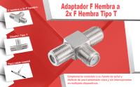 Banner - Adaptador F hembra a 2x F hembra tipo T
