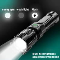 Linterna Táctica LED De Alta Potencia 2000LM Con Pantalla Y Luz USB Para Camping Pesca Emergencia Recargable Zoom - details 7