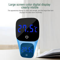 Termómetro Para Acuario De Precisión Alta Pantalla Digital LED Medidor De Temperatura Para Tanque De Peces Dual Display Blanco - details 5