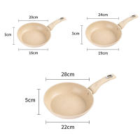 Sartén Antiadherente Grande 28cm Para Frying Pan Wok Pan Ideal Para Asado Y Tortitas Compatible Con Inducción Y Fogón Ecológico Sin Tapa - details 26
