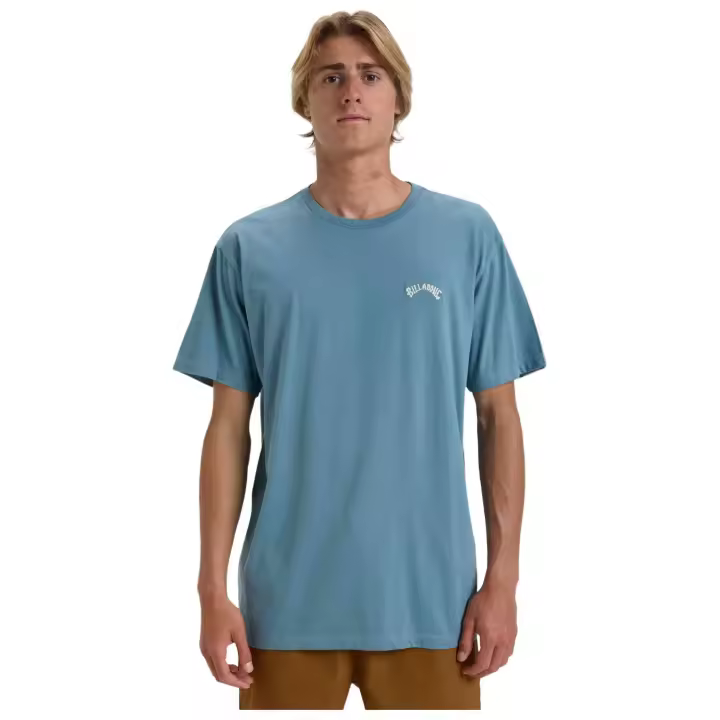 Camiseta de Manga Corta Billabong Arch Crew para hombre en color azul - 1
