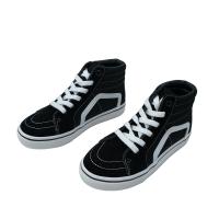 Zapatos altos de lona para niño y niña con cordones y suela de goma ANDY-Z AN2392 black - details 3