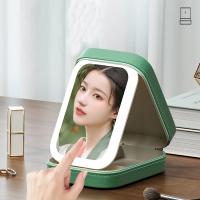 Caja De Maquillaje Portátil Con Espejo LED Y Gran Capacidad Bolsa De Cosméticos Con Almacenamiento Para Accesorios De Maquillaje - details 9