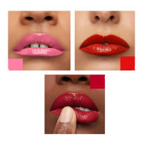 Pack 6 Pintalabios Líquidos Hidratantes | Set Gloss Profesional Tonos Nude, Rosa y Rojo | Maquillaje Labios Larga Duración - Marukatsu - details 1