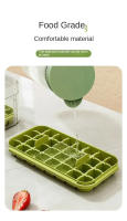 Molde Para Hielo Con 32 Slots Tapa Cuchara Y Caja De Almacenamiento Incluidos Herramientas Para Cocina DIY Para Whiskey Cócteles Y Jugos - details 3