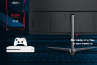 Monitor Gaming Curvo FYHXele 24 pulgadas, 1080P FHD 1920*1080, pantalla VA 16:9, 75Hz, panel MVA curvo 2800R, 2ms, 99% sRGB, inclinación ajustable, 1*HDMI 1*VGA, FY24FMC, For RPG RAC RTS MOBA Gaming, Office Working - details 27