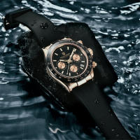 Reloj De Cuarzo Para Hombre PAGANI DESIGN Con Cristal De Zafiro Auto Fecha Cronógrafo Resistente Al Agua Acero Inoxidable Lujo - details 20