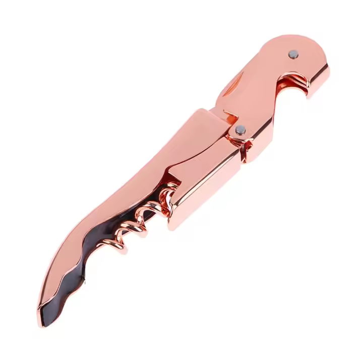 Abrepuertas Profesional De Acero Inoxidable Con Doble Bisagra Para Restaurante Y Bar Abrebotellas De Vino Y Cerveza Para Bartenders Y Waiters - 1
