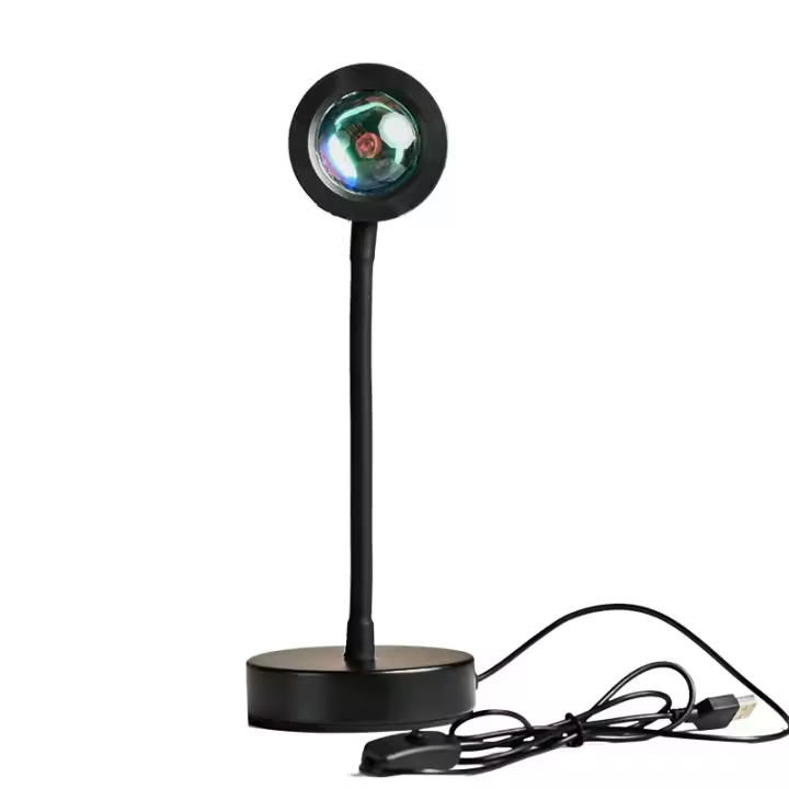 Lámpara De USB Proyector De Atardecer Luz De Ambiente Para Sala De Estar Y Dormitorio Decoración De Pared Luz Nocturna Para Fotografía - 1