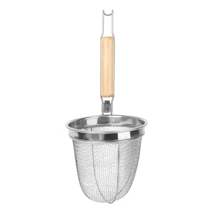 Colador de fideos de acero inoxidable, cesta de servicio multifunción, escurridor de cocina, utensilio de cocina - 1