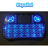 Teclado Inalámbrico Bluetooth Mini Con Iluminación Retroiluminada 2.4G USB Para Android TV Box PC En Inglés Ruso Francés Español Portugués Árabe Hebreo - details 9