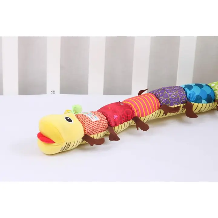 Lindo juguete musical multifuncional de oruga para bebé que puede medir la altura chasqueando los dedos, divertido y práctico. - 1