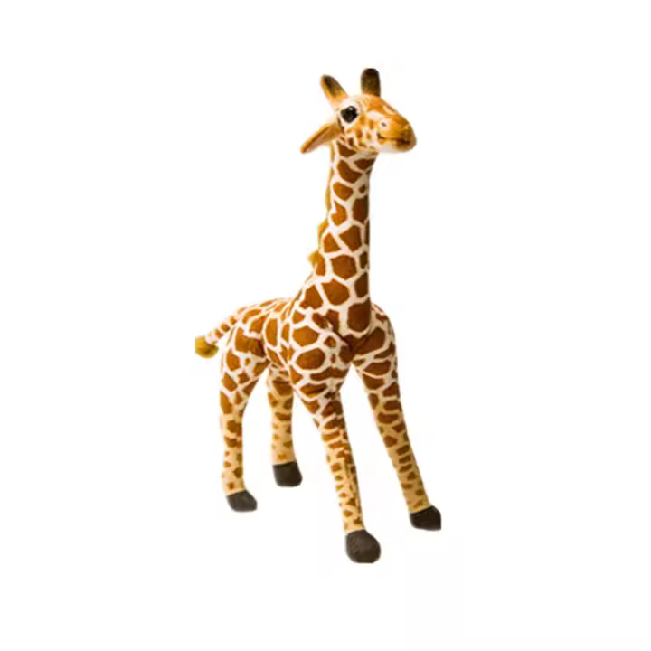 Juguete De Peluche Giraffa Simulación De 40CM Para Niños Y Bebés Decoración De Habitación De Niños Regalo De Cumpleaños Animal Realista De Tamaño Grande - 1
