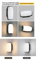 Luz Exterior LED Impermeable IP66 Sensor De Movimiento Luz De Pared Exterior Iluminación Exterior Lámpara De Pared Moderna - details 3
