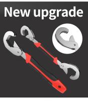 Juego De Llaves De Dos Manos Ajustable Multifuncional De Acero Al Carbono Para Tubería Universal Herramienta Manual De Grip - details 0